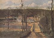 Les Maisons Cabassud a Ville-d'Avray (mk11) Jean Baptiste Camille  Corot